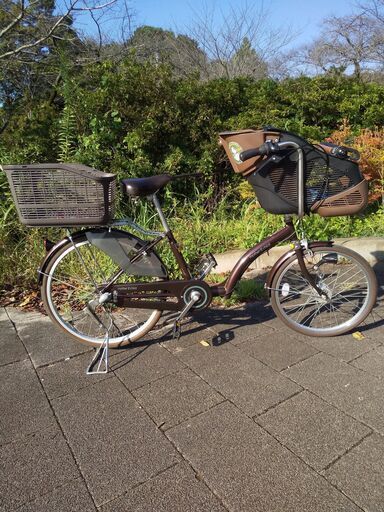 子供乗せ自転車　24ｲﾝﾁ　茶色