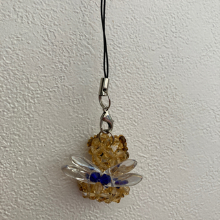 ☆ハンドメイド☆くまさんキラキラストラップの画像