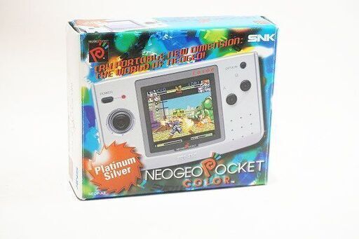 【苫小牧バナナ】希少！ 開封未使用品 SNK/エスエヌケー ポータブルゲーム機 ネオジオポケットカラー プラチナシルバー NEOP-A2♪