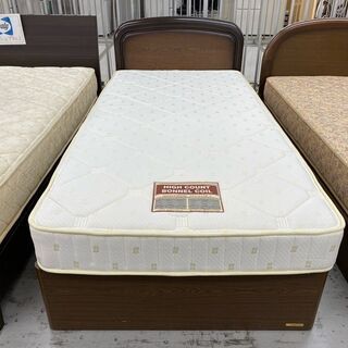 寝やすいミディアムハード！【愛品館 江戸川店】ニトリ＆フランスベッド　シングルベッド　ベッド　ID:153-017486-007　配送可 　代引き配送可