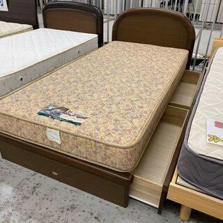 愛品館 江戸川店】フランスベッド シモンズ 収納付き シングルベッド