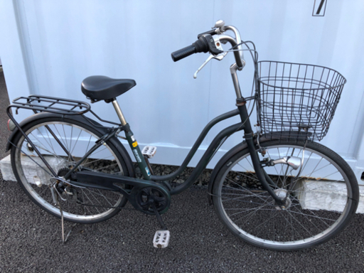 No.218【LEDオートライト,外装6段変速】★激安★ 中古自転車 ママチャリ  26インチ 軽整備済み 安い 防犯登録 町田市 麻生区 神奈川