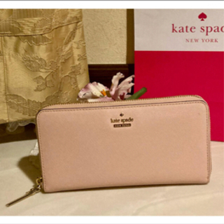 ほぼ未使用☆超美品 Kate Spade ラウンドzip長財布　...
