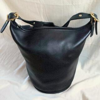 新品同様 COACH オールドコーチショルダーバッグ 黒 バケツ型 ダッフル
