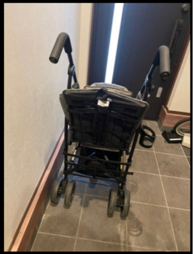 二人乗りベビーカー　DUO シティ　グレーデニム