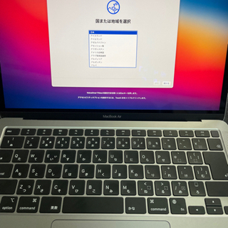 【美品】MacBook Air M1チップ 2020 13インチ  256SSD 2021/10/03の画像