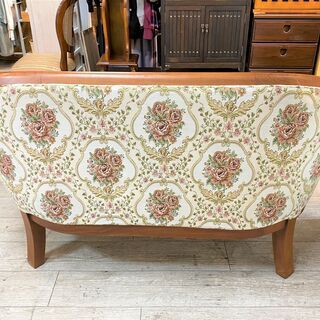 ソファ　花柄　ブラウン　シングル 楽天市場】花柄（素材（インテリア）合皮・フェイクレザー）（ソファ