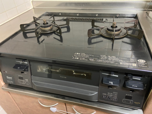 Rinnai 2口ガスコンロ　(都市ガス用)