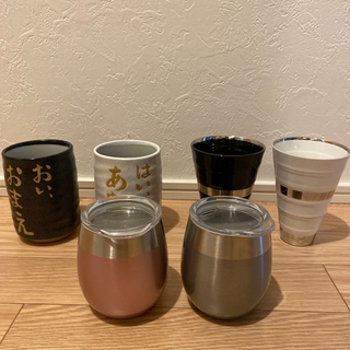 新品未使用 ペア湯のみ ペアコップ タンブラー 6点 セット