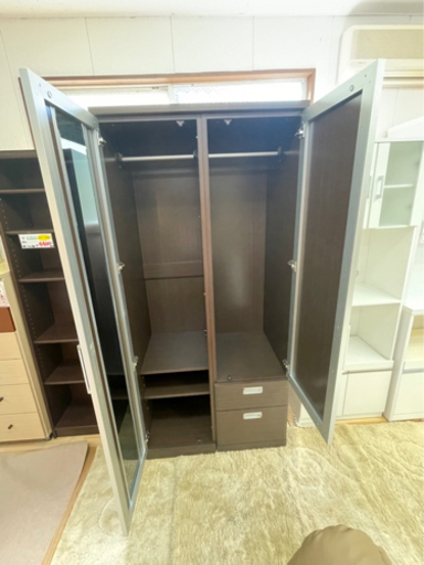 【リサイクルサービス八光　田上店　配達・設置OK】ニトリ　ワードロープ　アイビズ90