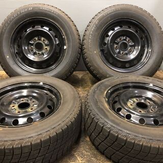 タイヤ走行短め【BS ICEPARTNER 205/65R15】スタッドレス【スチールホイール 15インチ 6J5HPCD114.3】　(MTC154) クレジットカード QRコード決済可能