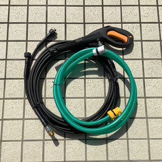 ○RYOBI 高圧洗浄機 AJP-1410ASP コード類、付属説明書ありの画像