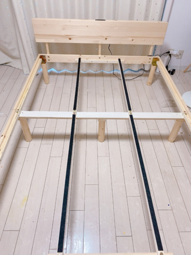 〜お値下げ〜すのこダブルベッドフレーム