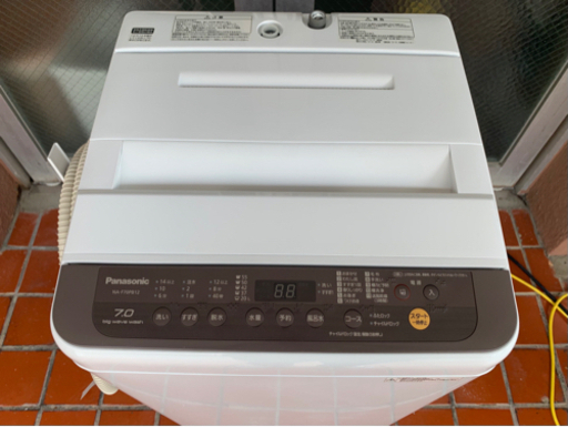 Panasonic NA-F70PB12 全自動洗濯機 2019 つけおきコース搭載 バスポンプ 掃除済み パナソニック