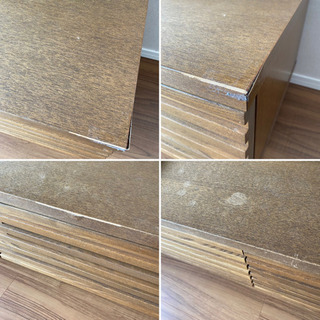 ウニコ　テレビボード　レイン　ブラウンの画像