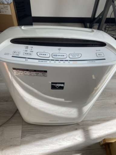 シャープ　空気清浄機　プラズマクラスター7000