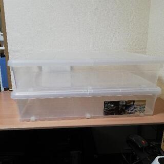 ニトリ   キャスター付ベッド下収納ケース 2つセットの画像