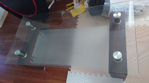 ガラステーブル120×60×45