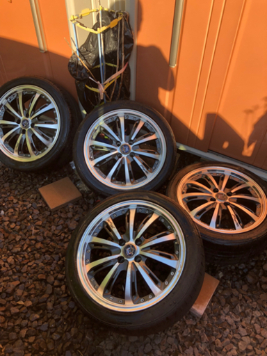 17インチ　632？　ホイール　pcd100 4穴　直接引き取り限定