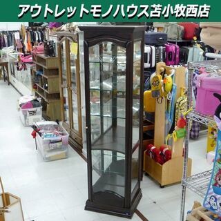 苫小牧市内近郊限定 北海道工芸家具 飾棚 リリア 幅49.5×奥...