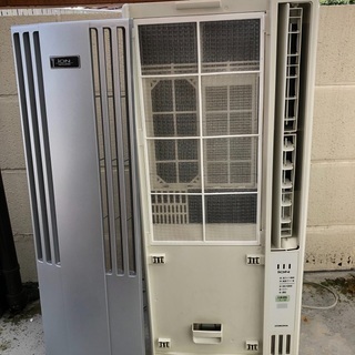 コロナ 冷房専用窓用エアコン （畳数めやす(50/60Hz):4~6/4.5~7畳）エディオンオリジナル 【高耐久性ブルーフィンを採用】 シルバーメタリック CW-A161E2(S)の画像