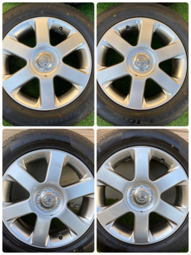 ご購入頂きました※バリ山‼️エルグランド純正アルミ　2019年製スタッドレス！！　215/60R17