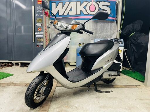 ★実動！ディオ AF62 シルバー ツートーン 4262km 4スト キャブ車 メットイン 千葉 原付 即日配送可 50cc★