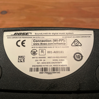 BOSE SOUNDLINK AIR／WiFiスピーカーの画像