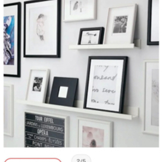 【お譲り先決定】IKEA RIBBA 飾り棚　ウォールシェルフの画像