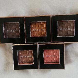 単色アイシャドー五個