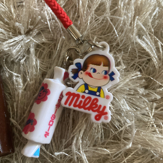 チョコレート、ミルキーキーホルダーの画像