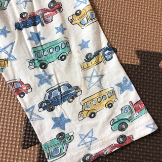 ★乗り物柄腹巻き付きパジャマズボン★90の画像