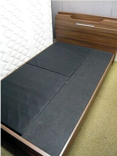 札幌 セミダブルベッド フランスベッドマットレス 引出し×2 1口コンセント付 ライト付 セミダブルベット FranceBed 本郷通店