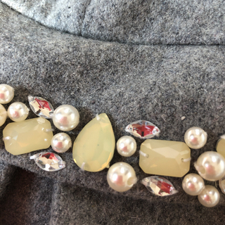 ★ミシェルマカロン★ファー付きポケットビジューコートの画像