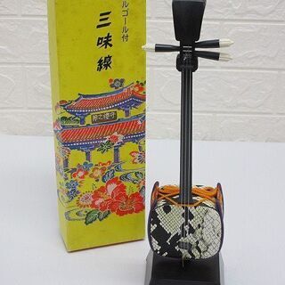 st0262　オルゴール付　三味線　元箱入　ミニ三味線　和風置物...