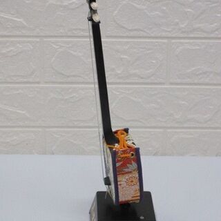 st0262　オルゴール付　三味線　元箱入　ミニ三味線　和風置物　インテリア　和楽器　琉球　沖縄民謡　蛇皮線の画像