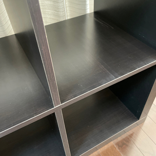 【お譲り先決定】IKEA KALLAX ブラックブラウン　シェルフユニットの画像