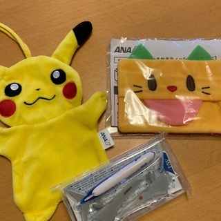 非売品　ANA搭乗ノベルティー　ピカチュウほかグッズ全3点　未開...