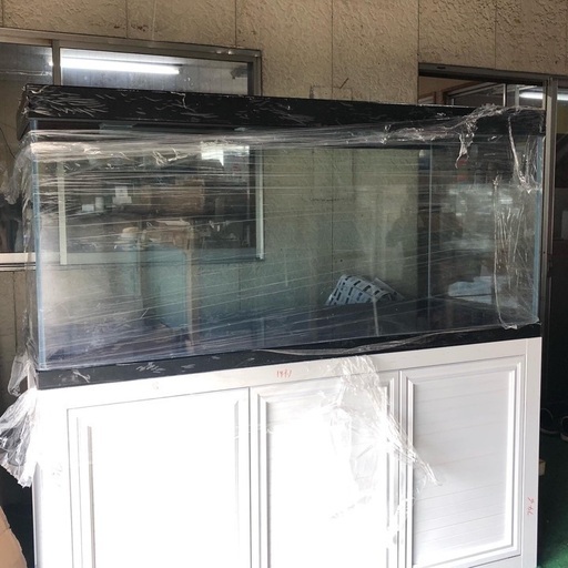 1800mmオーバーフロー用水槽 高透過ガラス 新品未使用