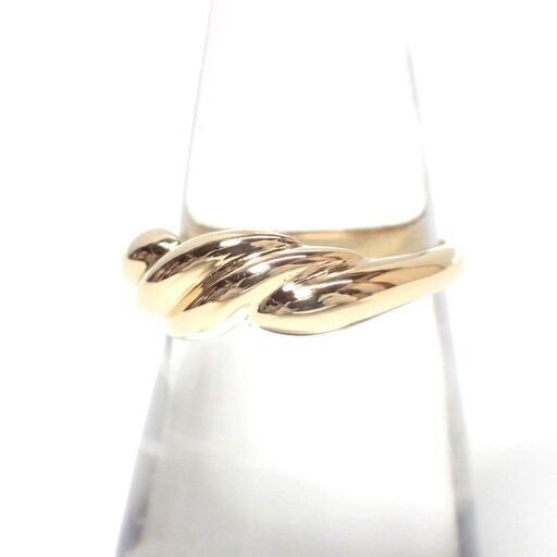 E476 K18 750 3.5g シンプルデザイン リング 指輪 10.5号