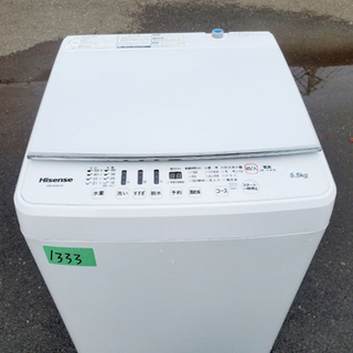 ①✨2018年製✨1333番 Hisense✨全自動電気洗濯機✨