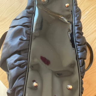 「受け渡し完了」リボン　バッグ　黒の画像