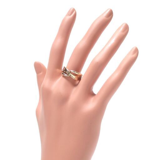 E475 K18 6.7g シンプルデザイン リング 指輪 12号