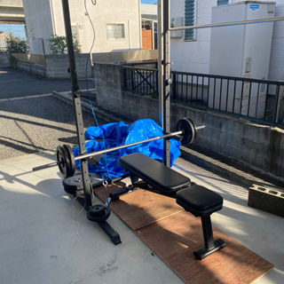 バーベル インクラインベンチ ハーフラックセット