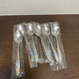 ステンレス、ホーク、スプーンセット未使用の画像