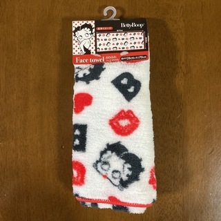 [未使用品] Betty Boop ふわふわ フェイスタオル