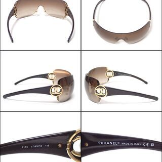 AA619 CHANEL シャネル サングラス ココマーク 4145 C.359/13 115の画像