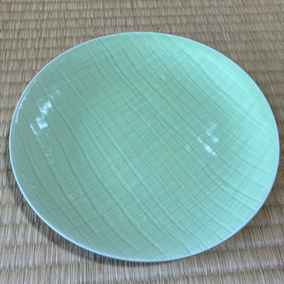 プレート　平皿　中平皿　グリーン