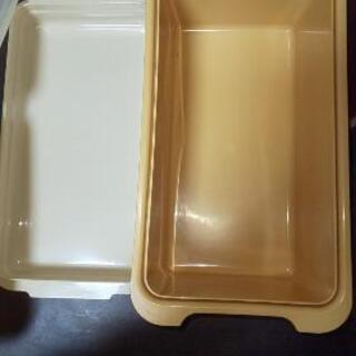 5️⃣ブランド品昭和レトロ大タッパー２個！の画像