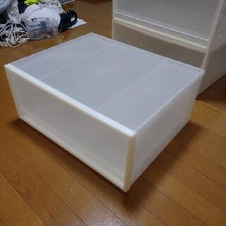 【受渡者確定済】無印収納ボックス5個(1個の寸法:約55cm×45cm×23cm)の画像